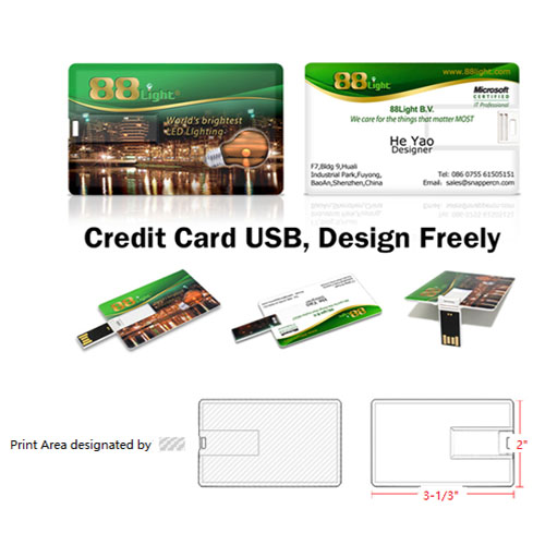 Custom Credit Card USB flash drive 2.0